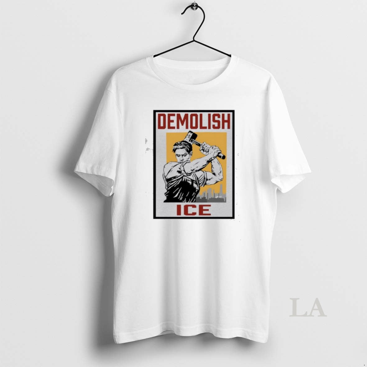Original Demolish Ice Worker With Sledgehammer Political Protest Art T-Shirts, Hoodie, Sweatshirt | HypeDripTees.com