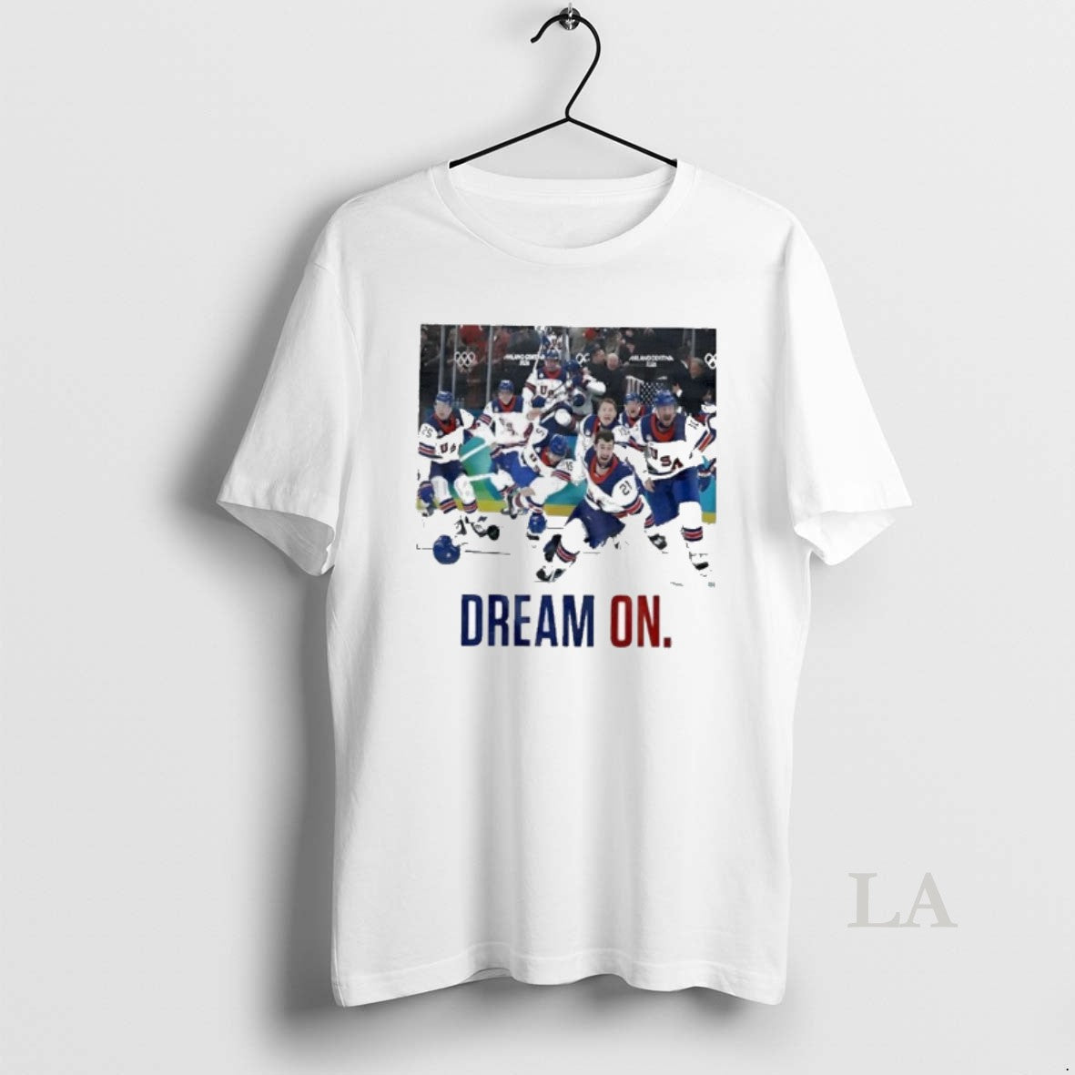 Original Dream On Usa Hockey Champs T-Shirts, Hoodie, Sweatshirt | HypeDripTees.com