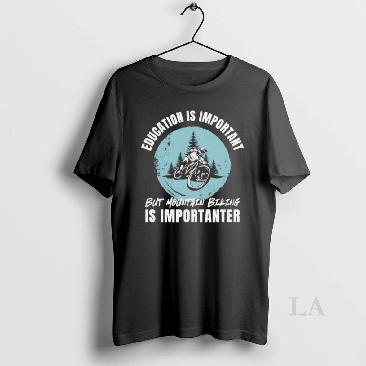 Original Education Is Important But Mountain Biking Is Importanter T-Shirts, Hoodie, Sweatshirt | HypeDripTees.com