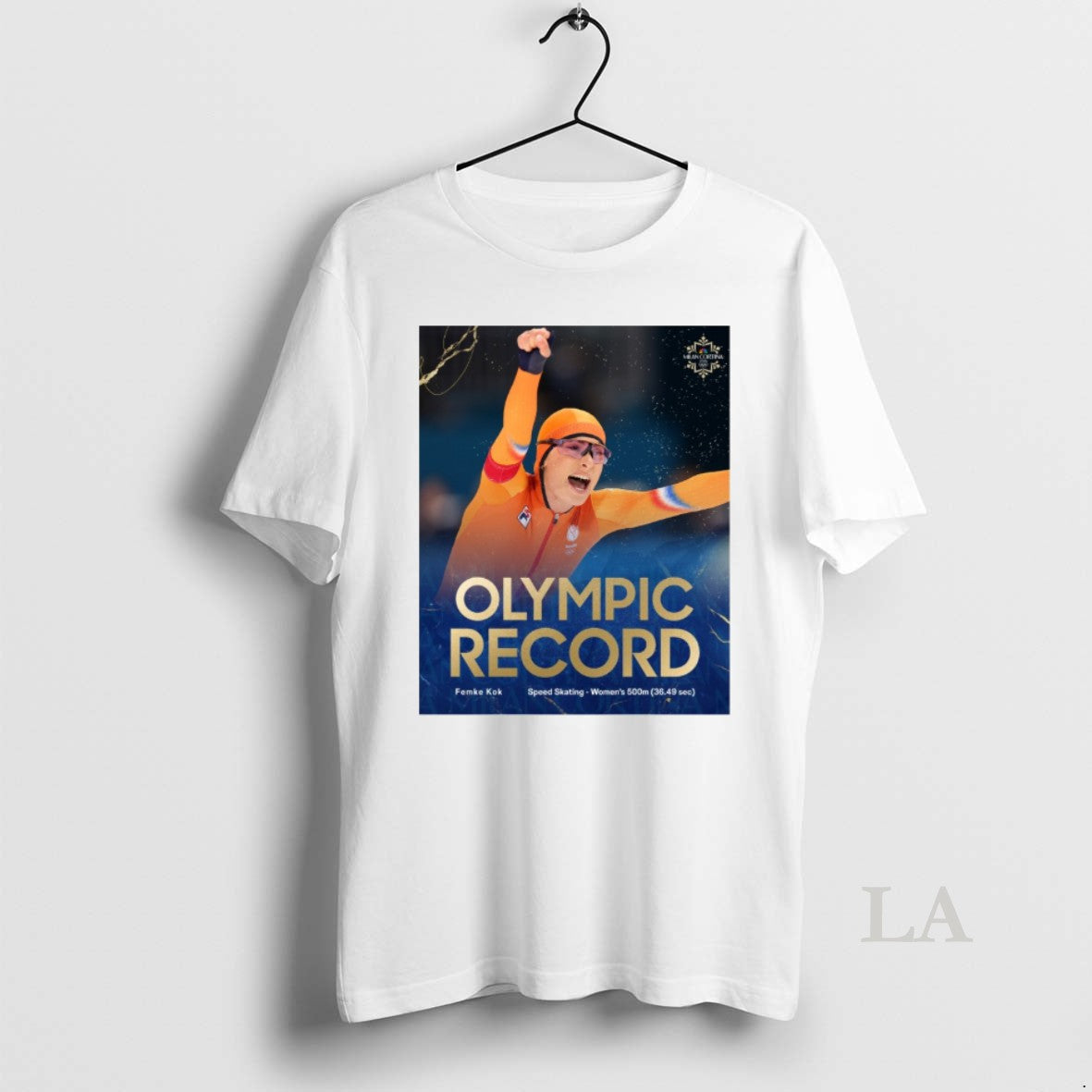 Original Femke Kok Breaks The Olympic Record In The Womens 500m And Claims Gold For T-Shirts, Hoodie, Sweatshirt