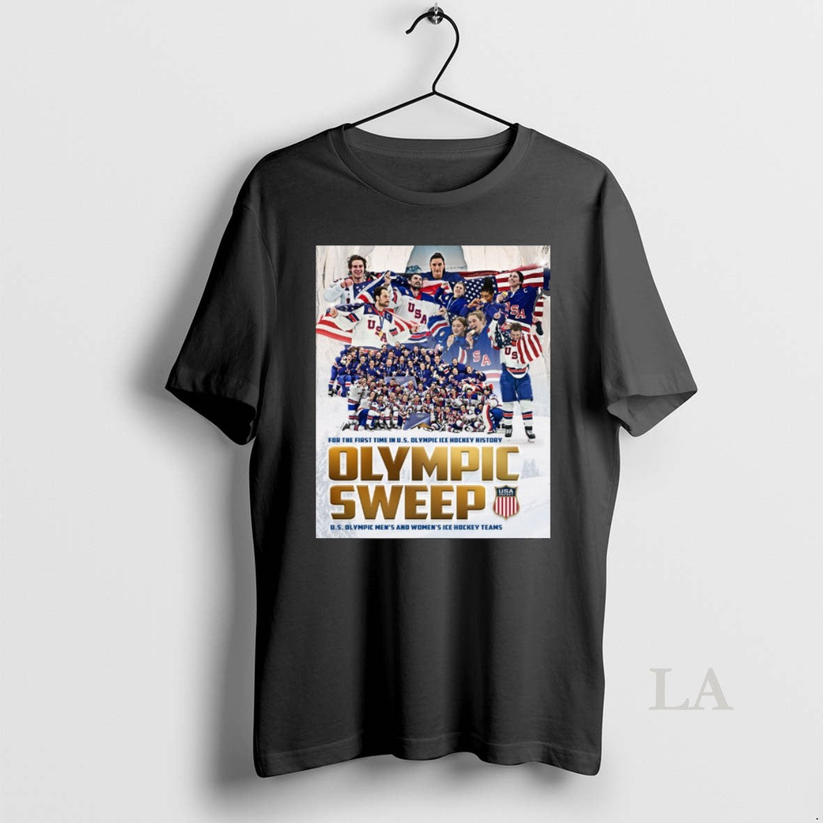 Original For The First Time In U S Olympic Ice Hockey History Olympic Sweep T-Shirts, Hoodie, Sweatshirt | HypeDripTees.com