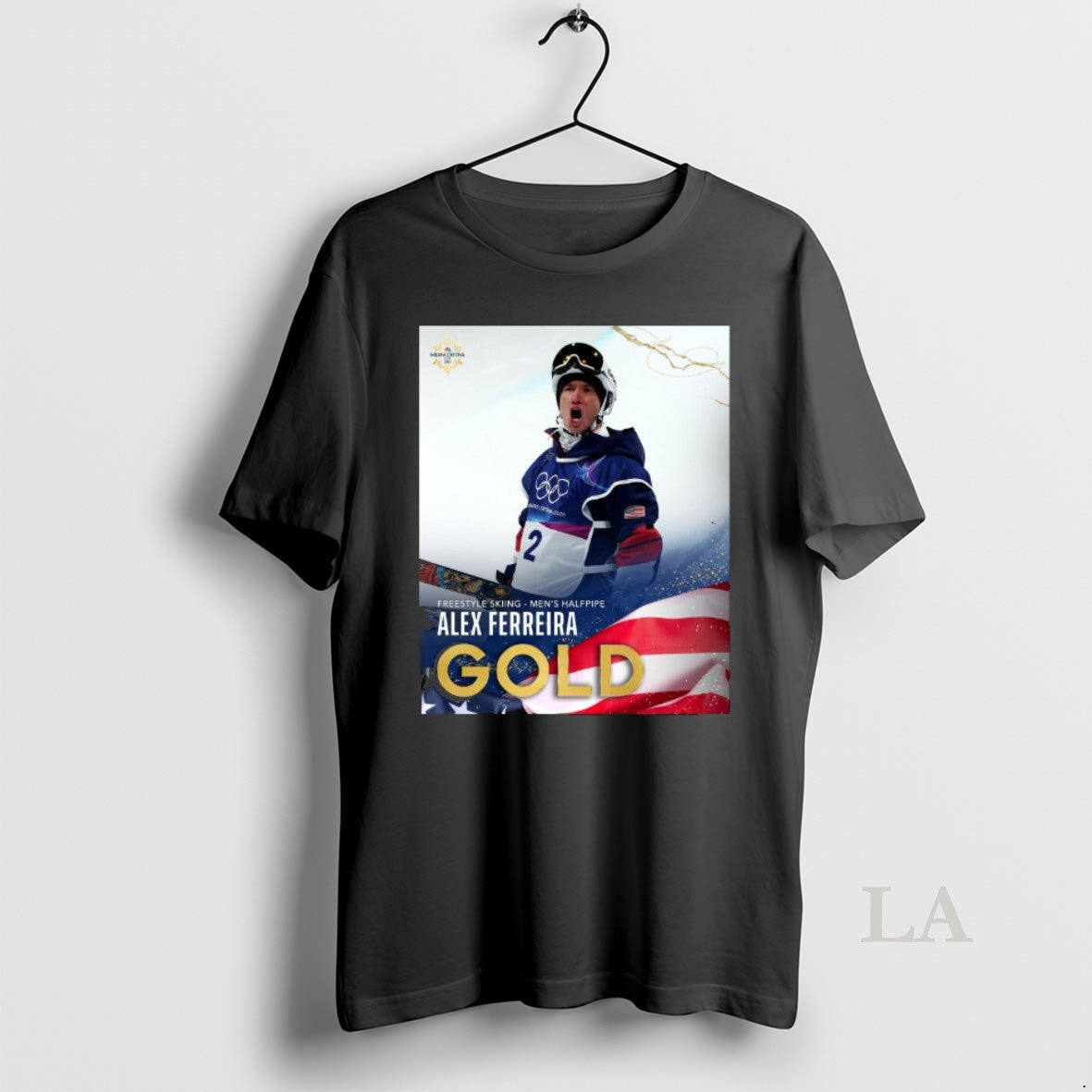 Original Freestyle Skiing Mens Halfpipe Alex Ferreira Gold Medal Milan Cortina 2026 Winter Olympics T-Shirts, Hoodie,...