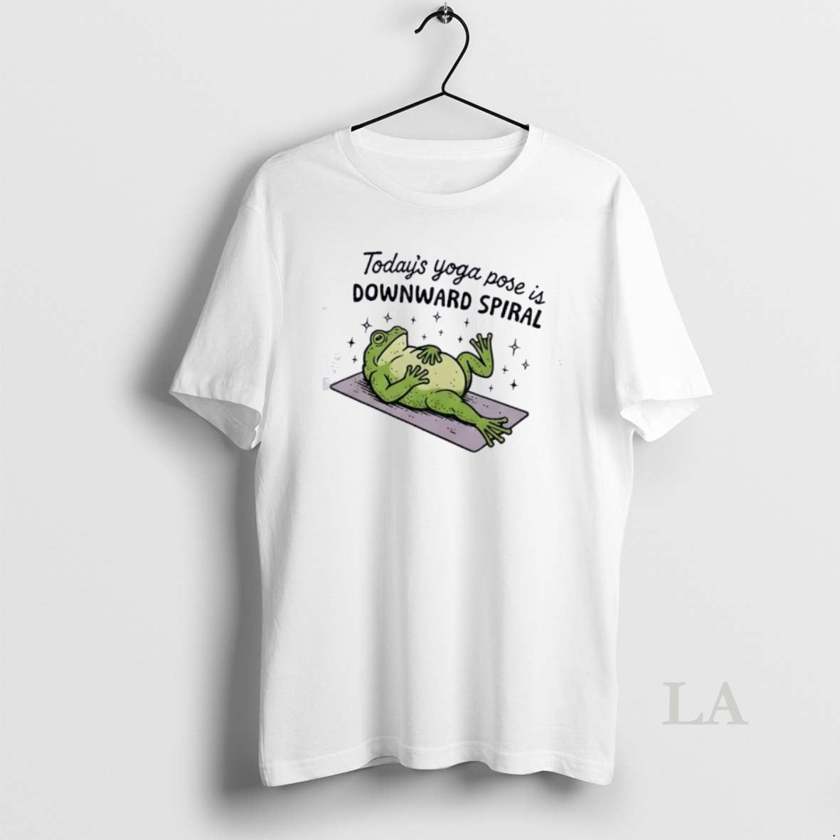 Original Frog Todays Yoga Pose Is Downward Spiral T-Shirts, Hoodie, Sweatshirt | HypeDripTees.com