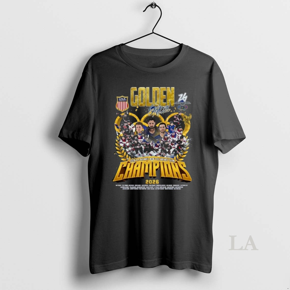 Original Golden Gold Medalists 2026 Us Olympic Mens Ice Hockey Team Champions T-Shirts, Hoodie, Sweatshirt | HypeDripTees.com