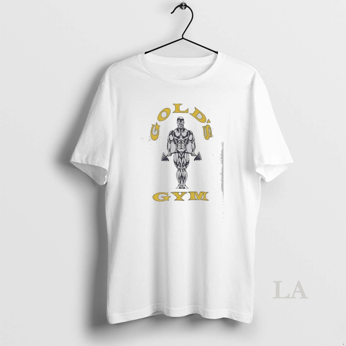 Original Golds Gym Bodybuilding Man Holding Heavy Barbell Weights T-Shirts, Hoodie, Sweatshirt | HypeDripTees.com
