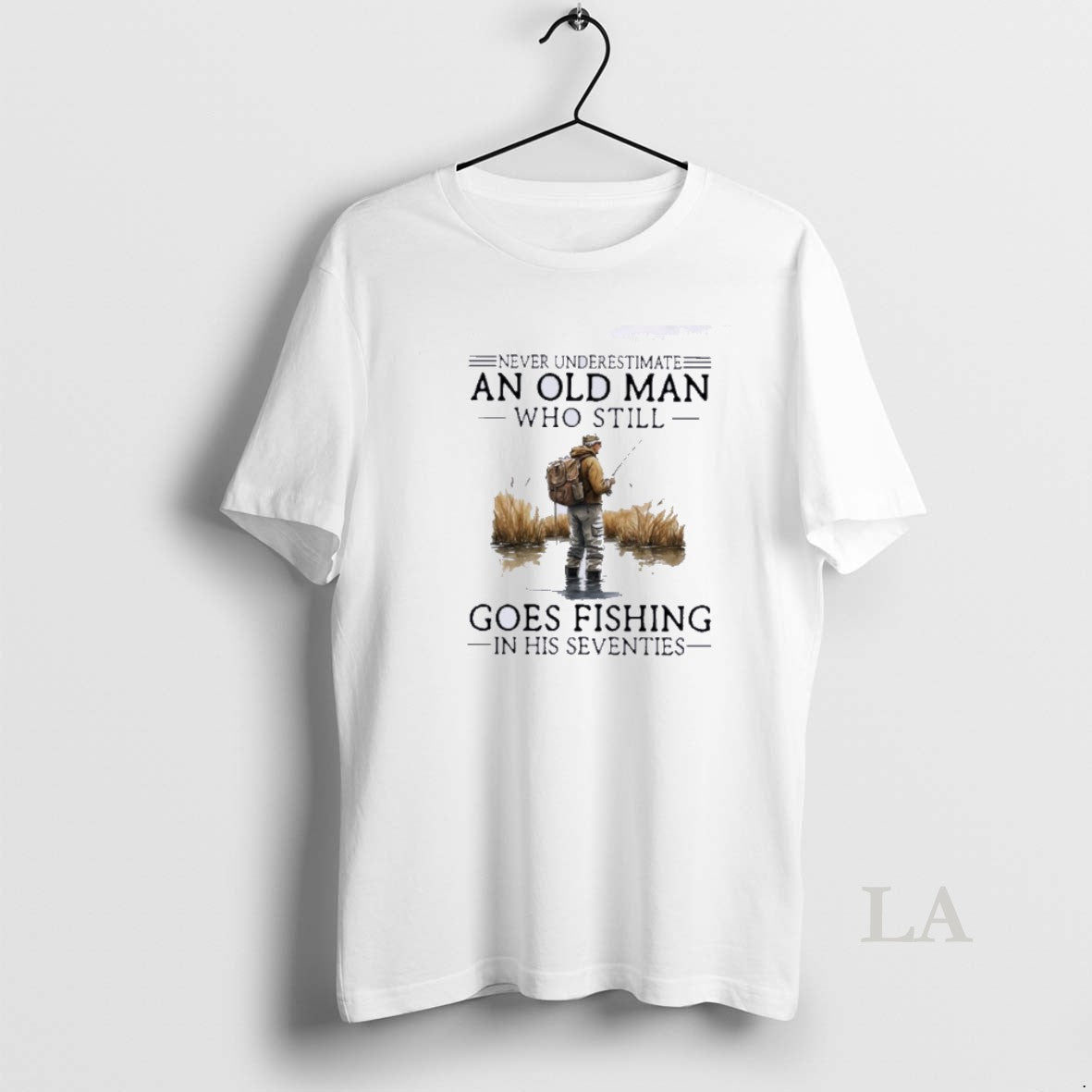 Original Grandpa Never Underestimate An Old Man Who Still Goes Fishing In His Seventies T-Shirts, Hoodie, Sweatshirt