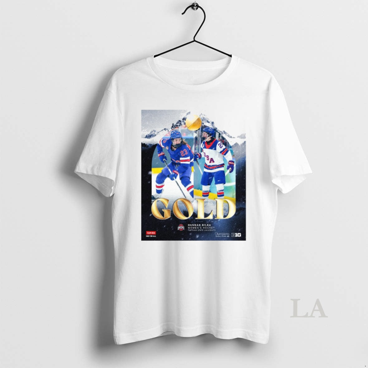 Original Hannah Bilka Womens Hockey The Ohio State University Gold Medalist T-Shirts, Hoodie, Sweatshirt | HypeDripTees.com