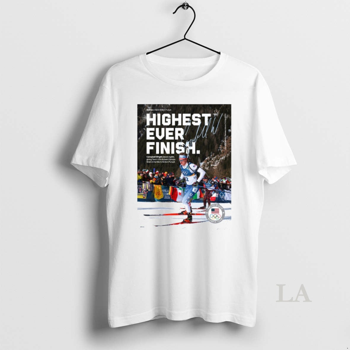 Original Highest Ever Finish Campbell Wright Places Eighth Giving Team Usa Its Best Olympic Signature T-Shirts, Hoodie,...