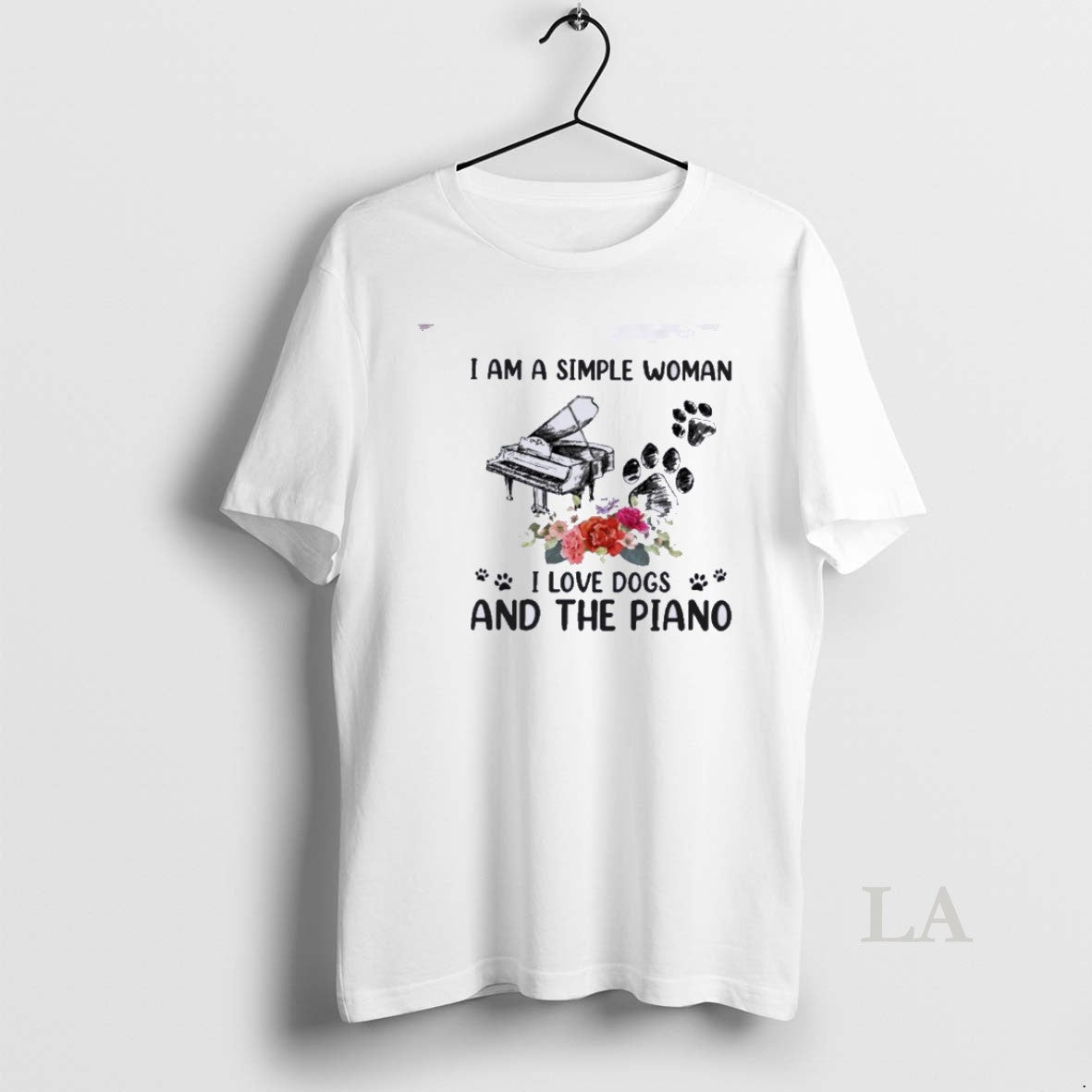 Original I Am A Simple Woman I Love Dogs And Piano T-Shirts, Hoodie, Sweatshirt | HypeDripTees.com