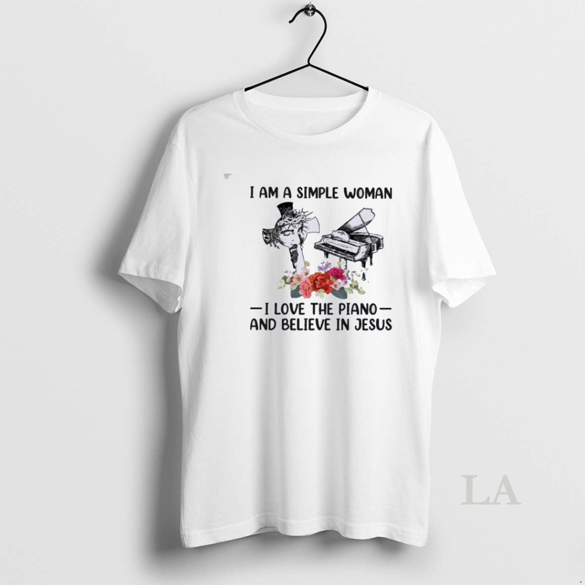 Original I Am A Simple Woman I Love Piano And Believe In Jesus T-Shirts, Hoodie, Sweatshirt | HypeDripTees.com