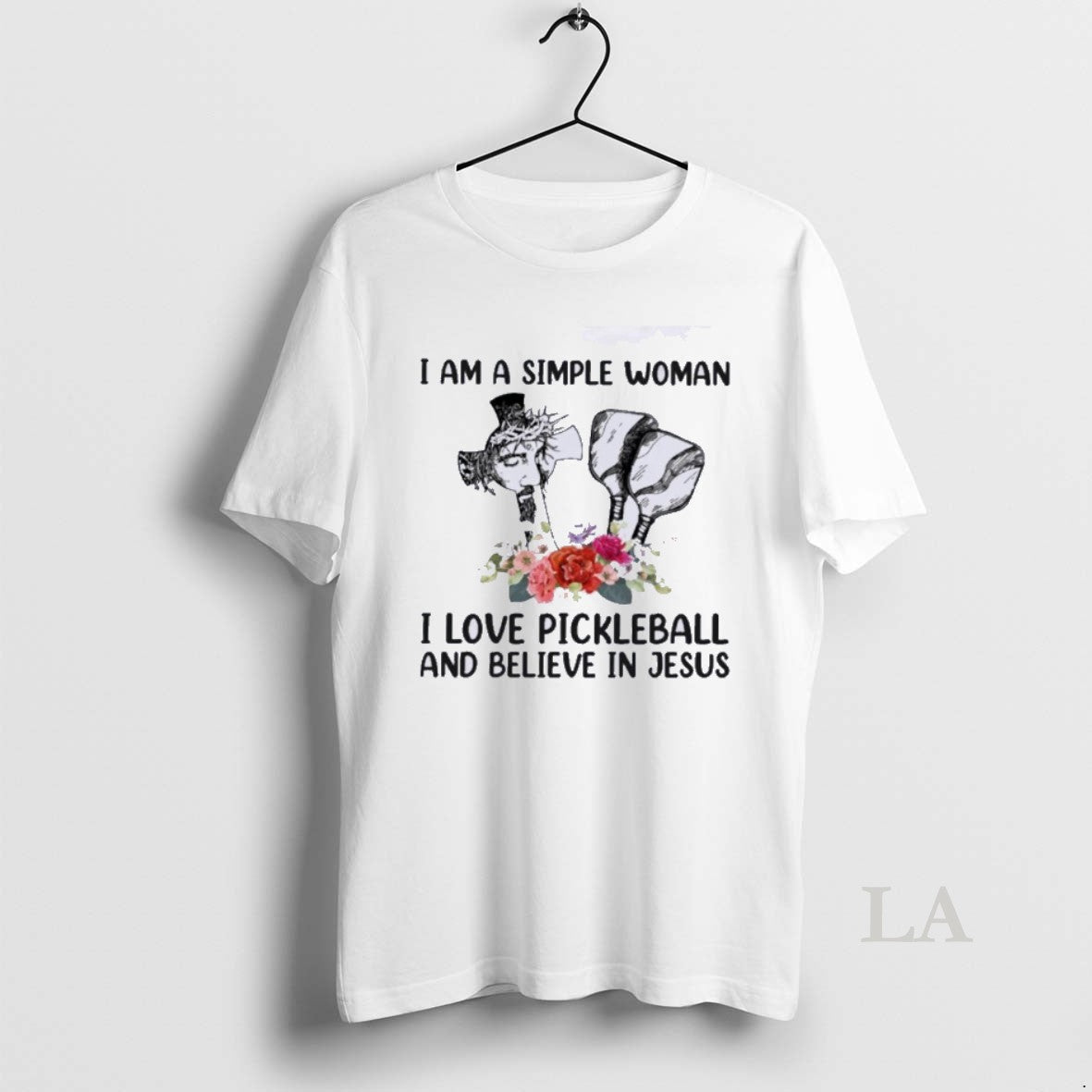 Original I Am A Simple Woman I Love Pickleball And Believe In Jesus T-Shirts, Hoodie, Sweatshirt | HypeDripTees.com