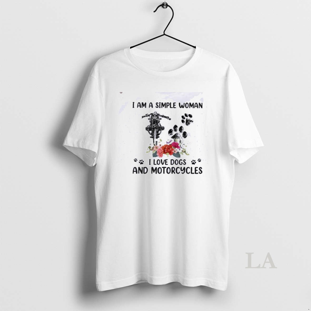 Original I Am A Simple Woman I Loves Dogs And Motorcycles T-Shirts, Hoodie, Sweatshirt | HypeDripTees.com