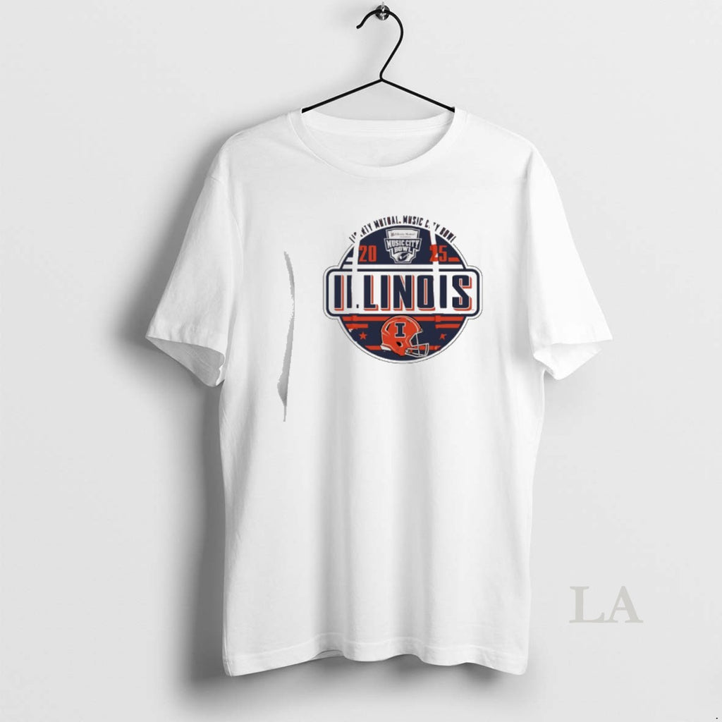 Original Illinois Football 2025 Music City Bowl Logo