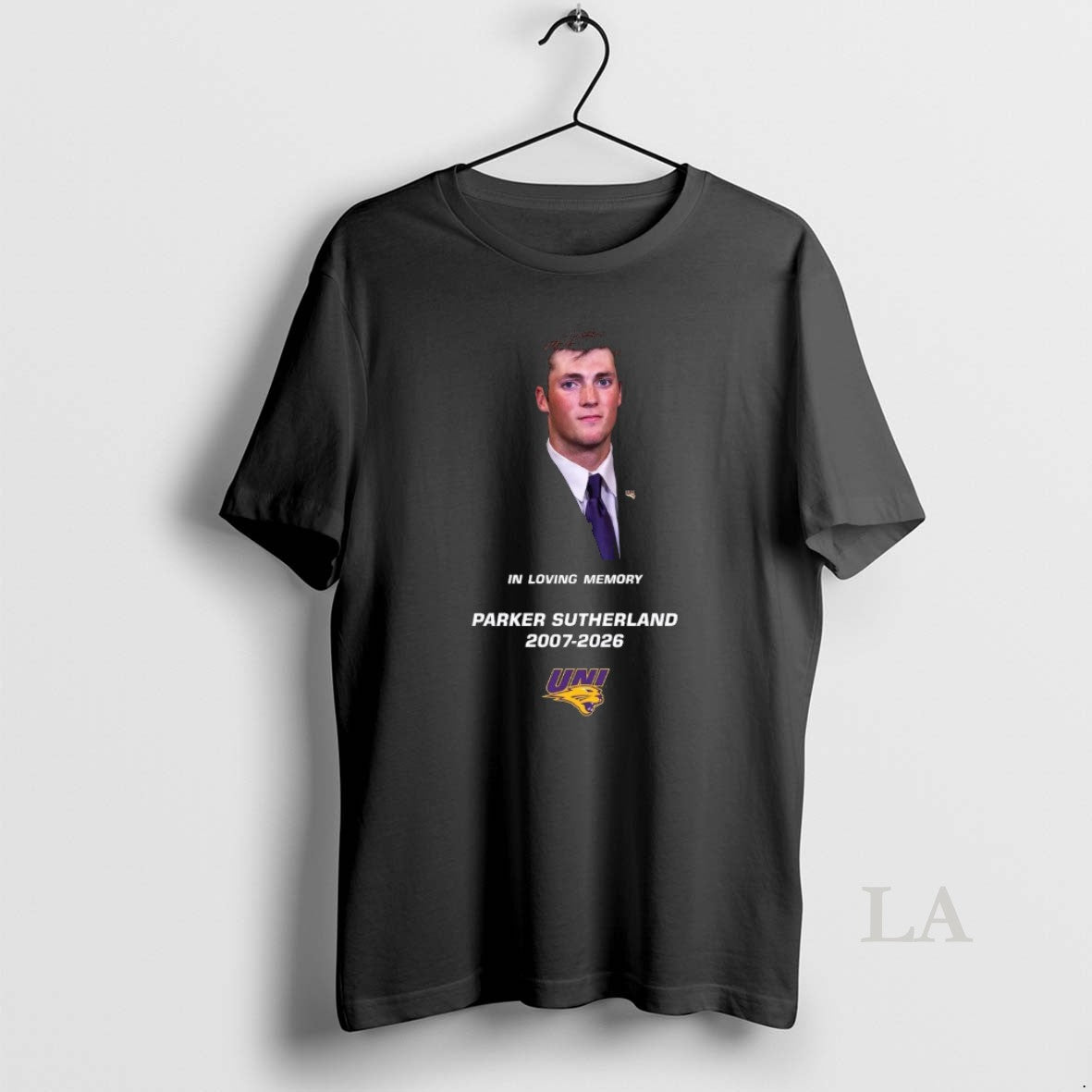 Original In Memoriam Parker Sutherland 2007 2026 Uni Football T-Shirts, Hoodie, Sweatshirt | HypeDripTees.com