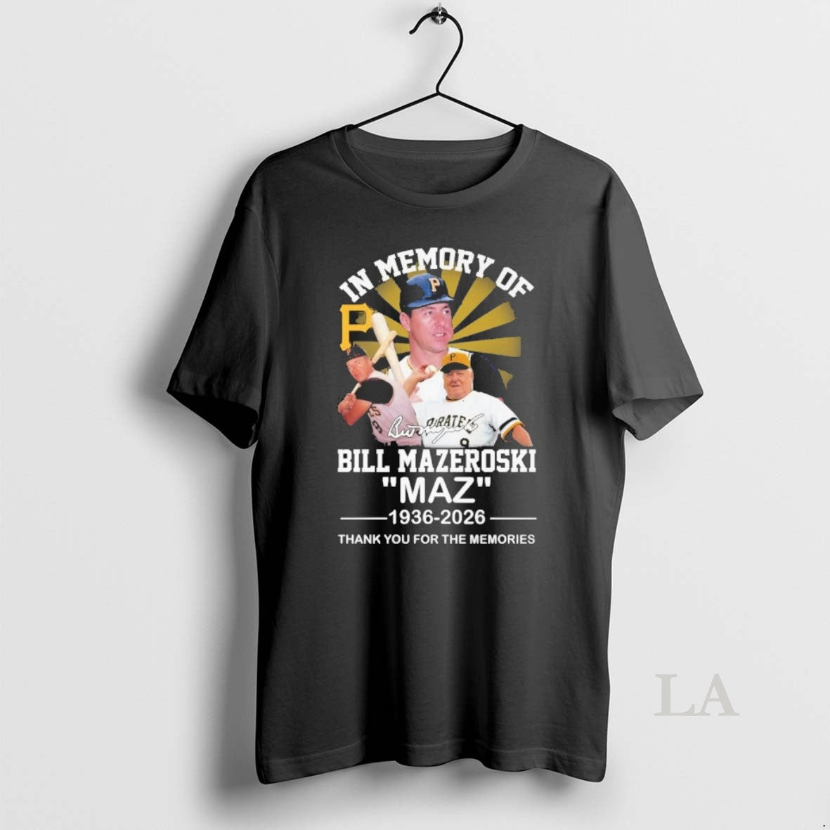 Original In Memory Of Bill Mazeroski Maz 1936 2026 Thank You For The Memories Signature T-Shirts, Hoodie, Sweatshirt