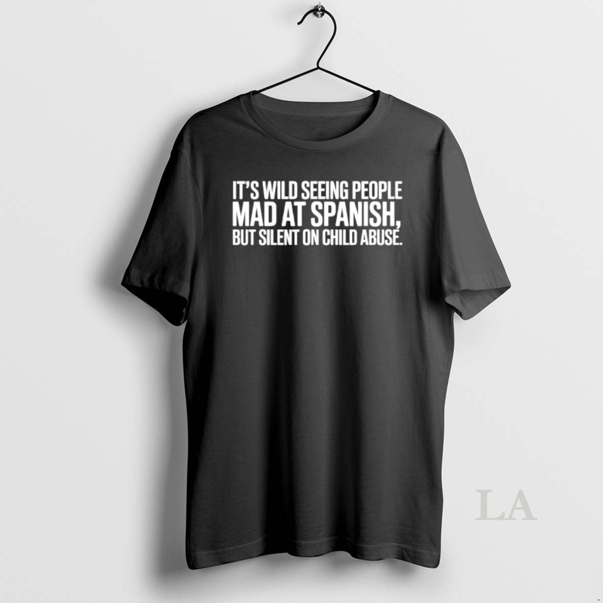 Original Its Wild Seeing People Mad At Spanish But Silent On Child Abuse T-Shirts, Hoodie, Sweatshirt | HypeDripTees.com
