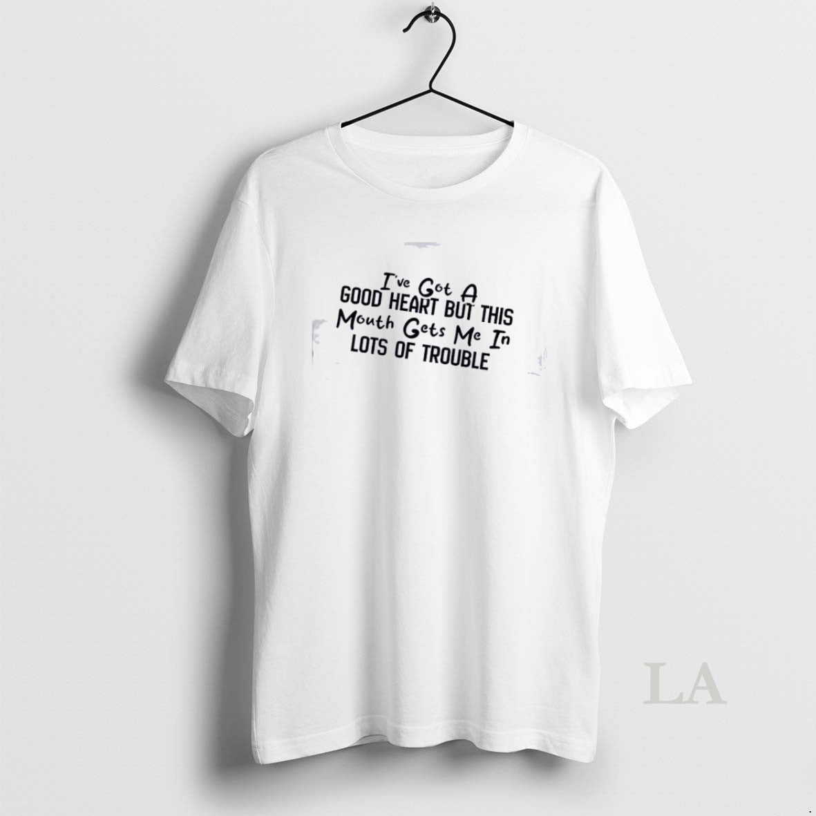 Original Ive Got A Good Heart But This Mouth Gets Me In Lots Of Trouble T-Shirts, Hoodie, Sweatshirt | HypeDripTees.com