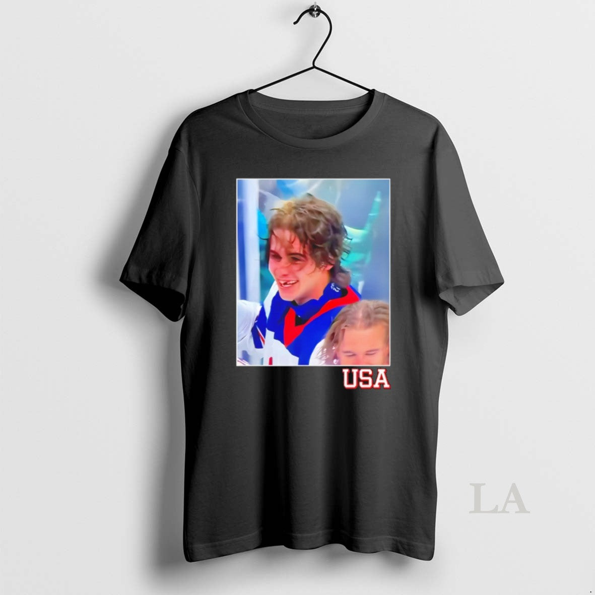 Original Jack Hughes Usa Hockey Celebration American Flag Olympic Milano Cortina 2026 T-Shirts, Hoodie, Sweatshirt