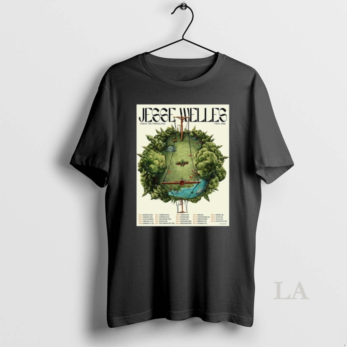 Original Jesse Welles Under The Powerlines Tour 2026 North America City Dates Long Sleve T-Shirts, Hoodie, Sweatshirt