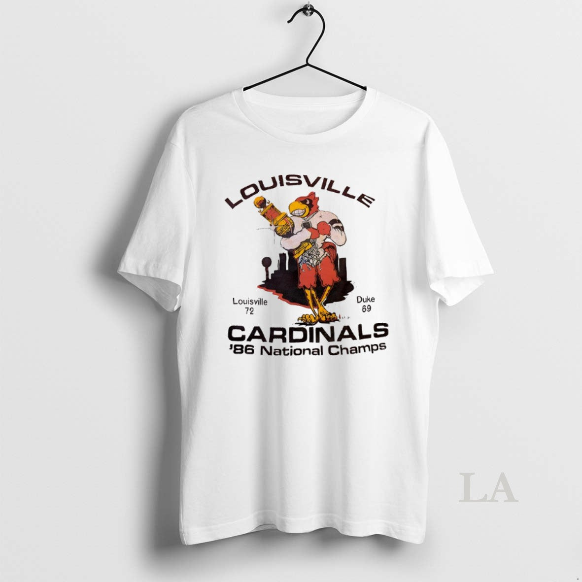 Original Louisville Cardinals 86 National Champs Louisville 72 Duke 69 T-Shirts, Hoodie, Sweatshirt | HypeDripTees.com