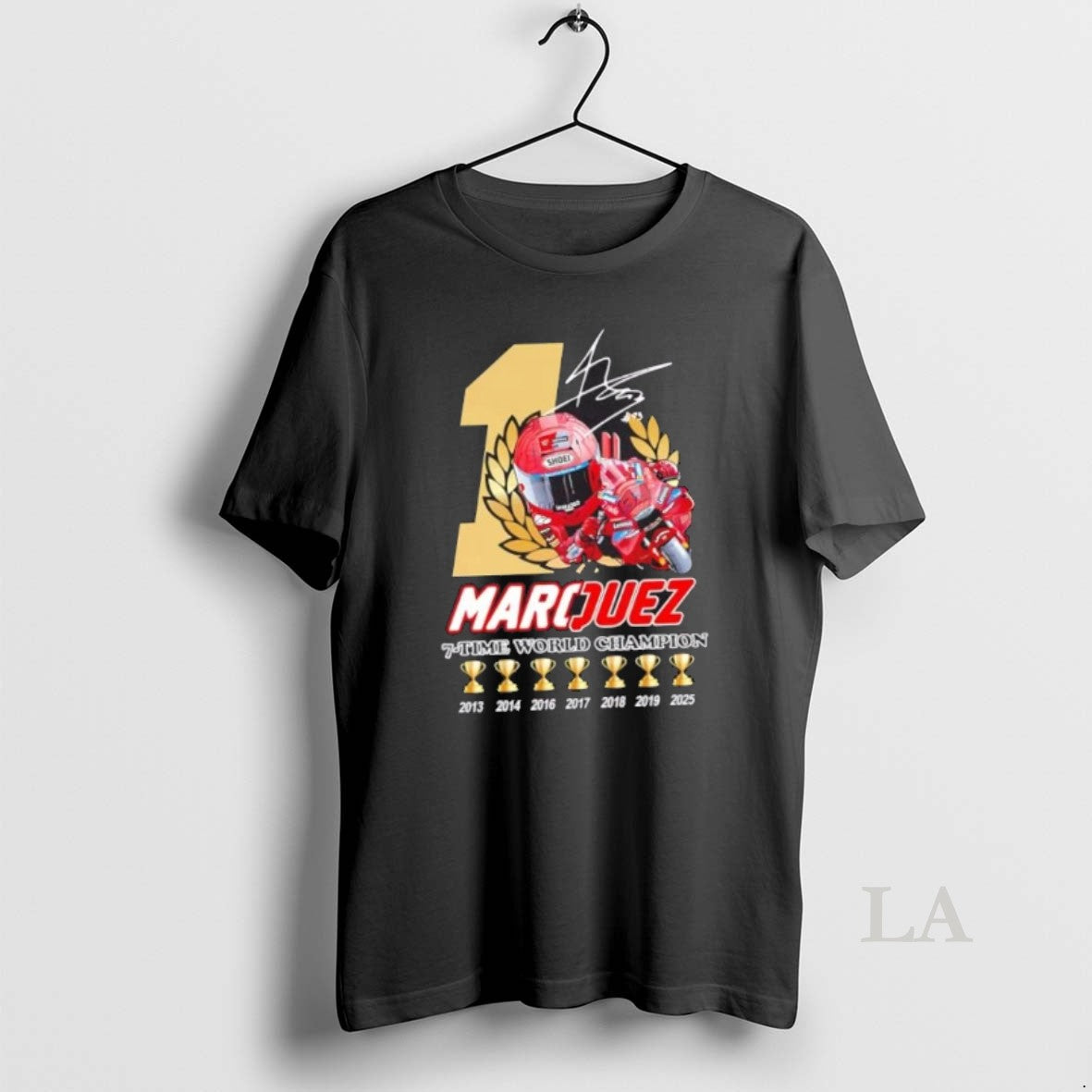 Original Marc Marquez 7 Time World Champions Signature
