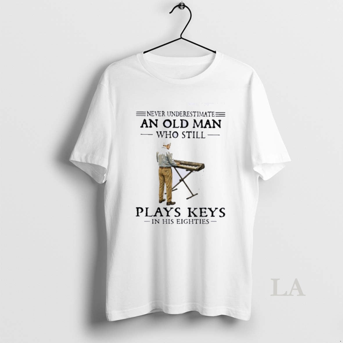 Original Never Underestimate And Old Man Who Still Plays Keys In His Eighties T-Shirts, Hoodie, Sweatshirt | HypeDripTees.com