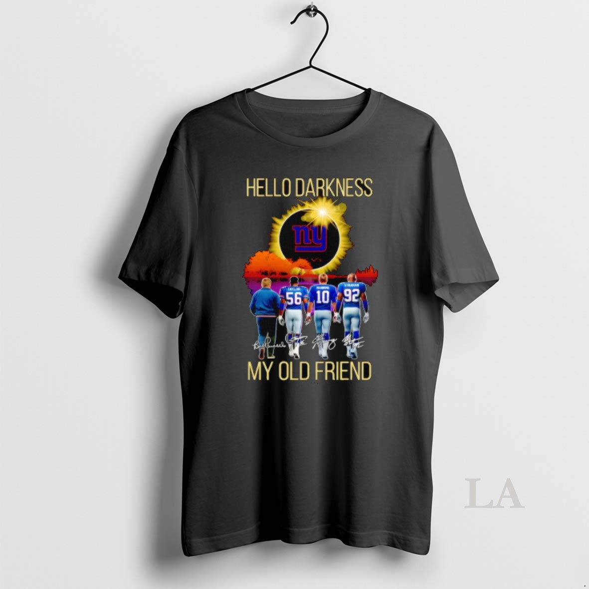 Original New York Giants Players Hello Darkness My Old Friend My Old Friend T-Shirts, Hoodie, Sweatshirt | HypeDripTees.com