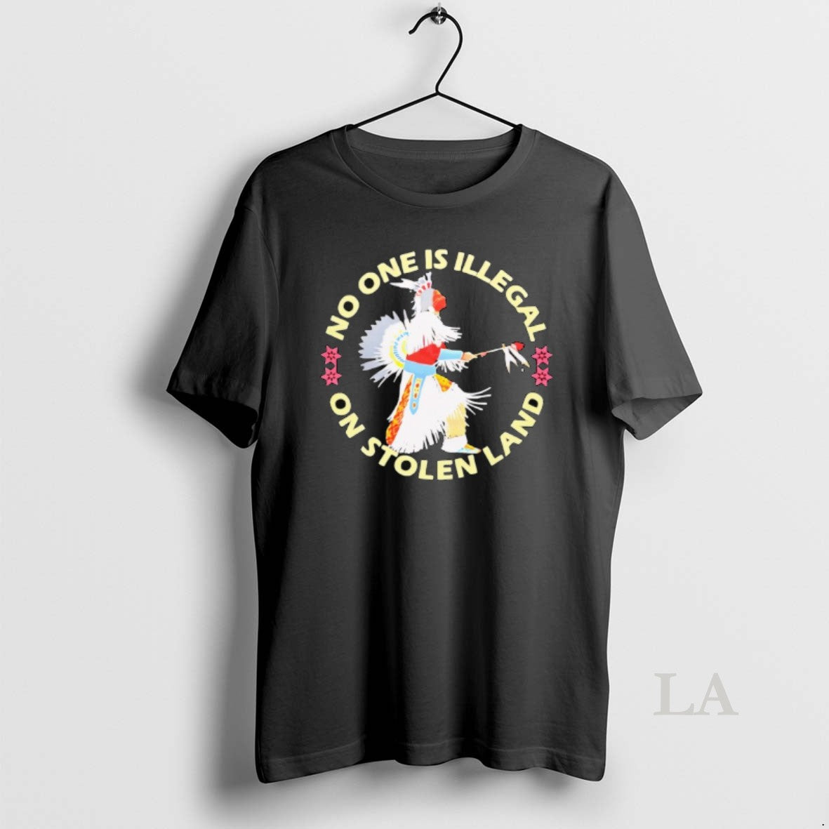 Original No One Is Illegal On Stolen Land Native American Dancer Floral Circle T-Shirts, Hoodie, Sweatshirt