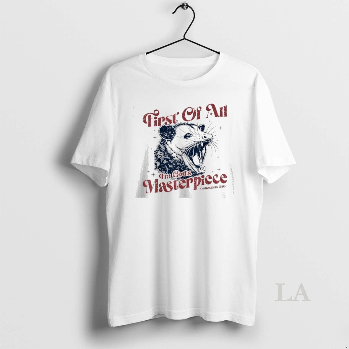 Original Opossum First Of All Im Gods Masterpiece T-Shirts, Hoodie, Sweatshirt | HypeDripTees.com