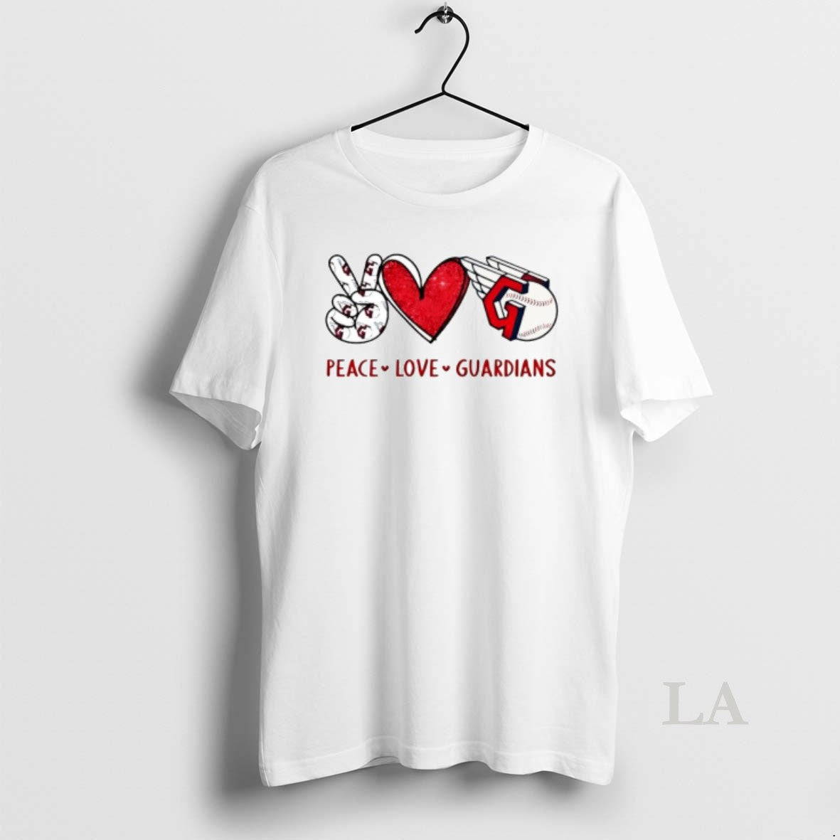 Original Peace Love Guardians Cleveland Wings Baseball Ball