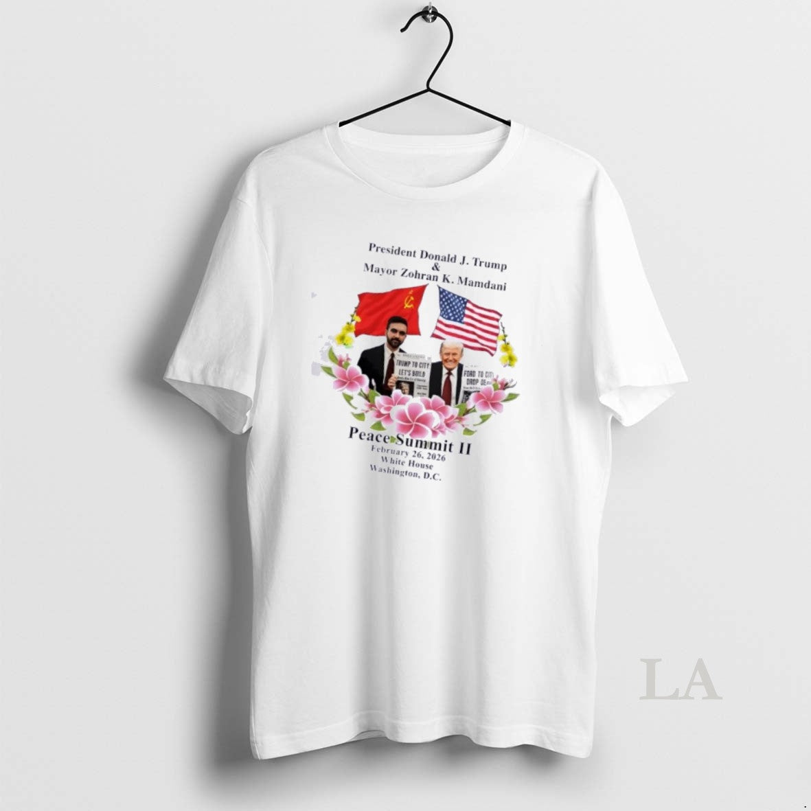 Original Peace Summit Ii Donald J Trump And Zohran K T-Shirts, Hoodie, Sweatshirt | HypeDripTees.com