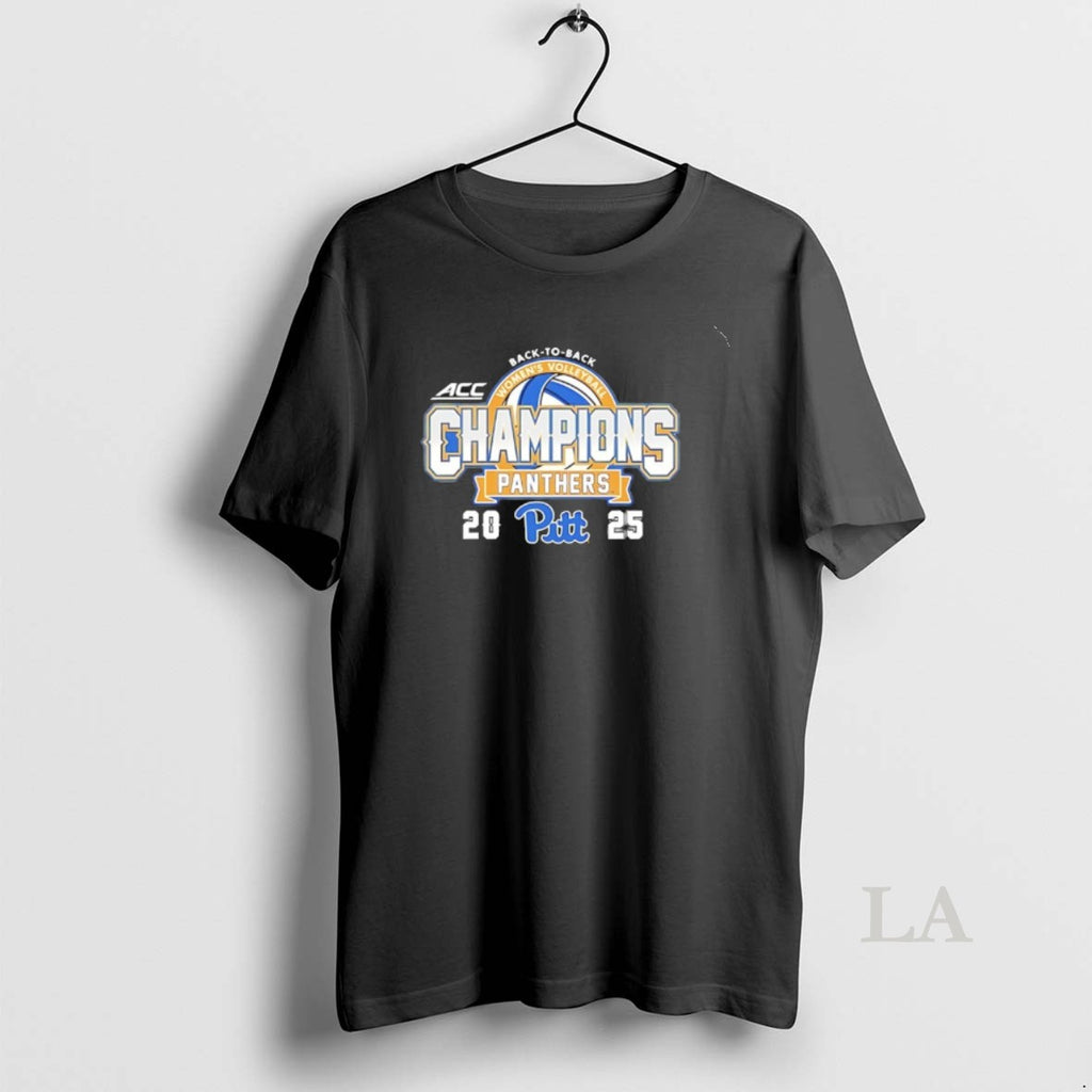 Original Pitt Panthers Back To Back 2025 Acc Womens Volleyball Championship
