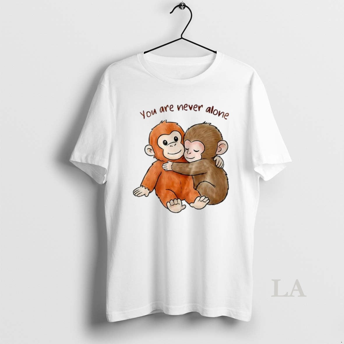 Original Punch The Monkey You Are Never Alone T-Shirts, Hoodie, Sweatshirt | HypeDripTees.com