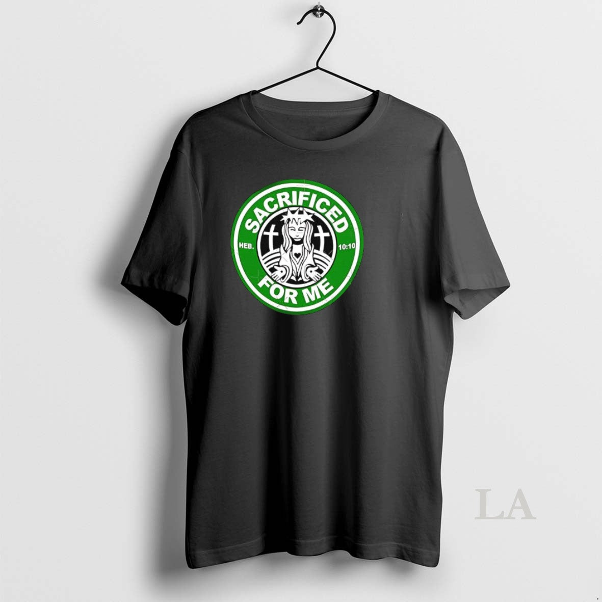 Original Sacrificed For Me Jesus Heb 10 10 Parody Logo T-Shirts, Hoodie, Sweatshirt | HypeDripTees.com