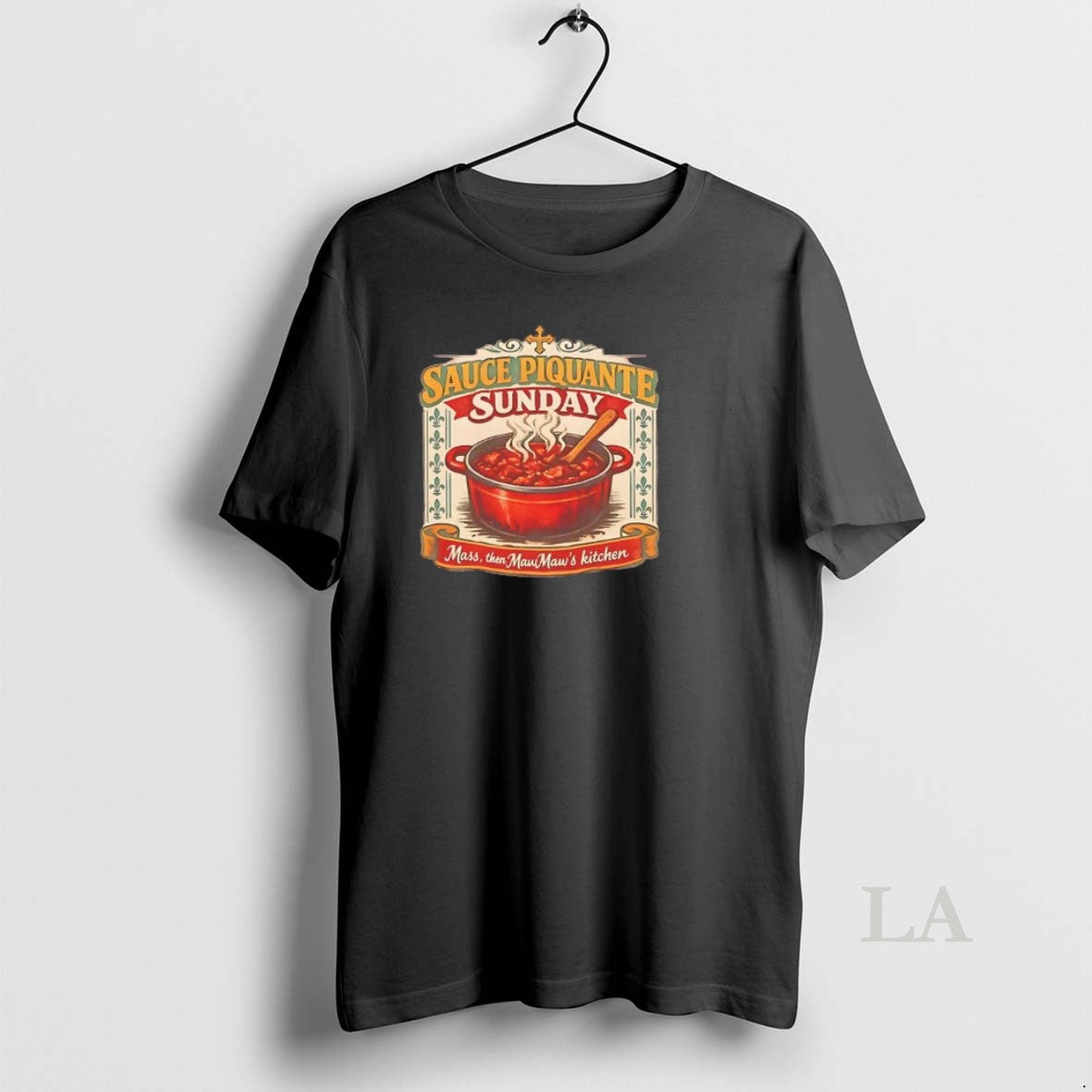 Original Sauce Piquante Sunday Mass Then Mawmaws Kitchen T-Shirts, Hoodie, Sweatshirt | HypeDripTees.com