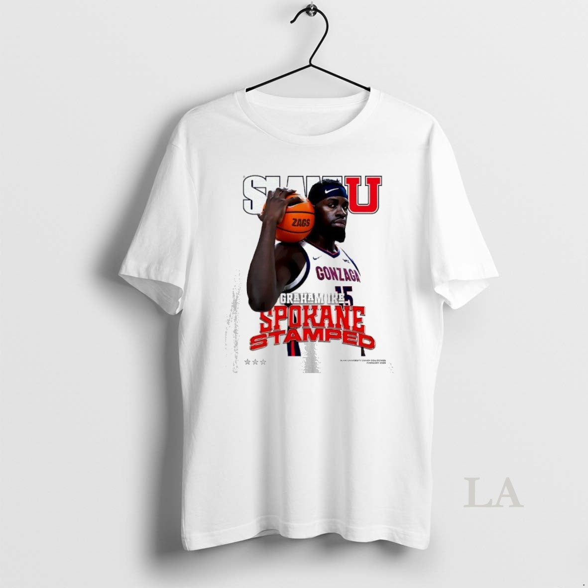 Original Slam Gonzaga Bulldogs Graham Ike Spokane Stamped T-Shirts, Hoodie, Sweatshirt | HypeDripTees.com