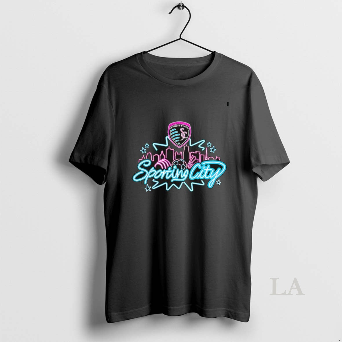 Original Sporting Sporting Kansas City Mls Neon City Skyline Logo T-Shirts, Hoodie, Sweatshirt | HypeDripTees.com
