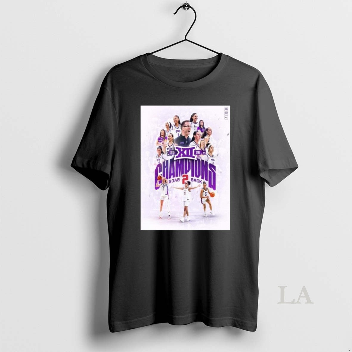 Original Tcu Horned Frogs Womens Basketball Back To Back Big 12 Conference Champions Long Sleve T-Shirts, Hoodie, Sweatshirt