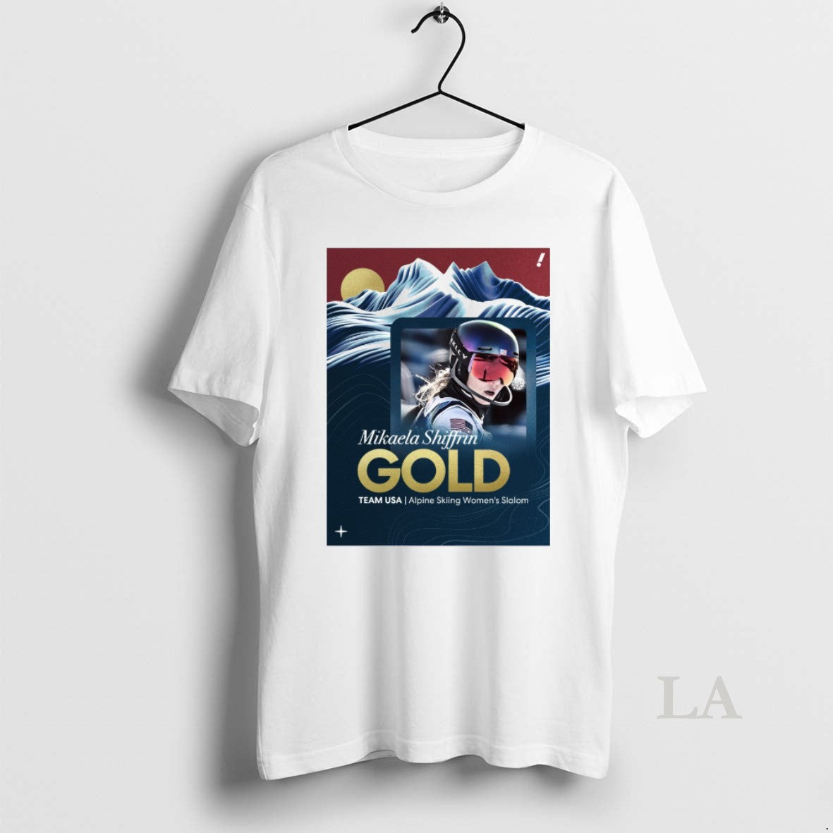 Original Team Usa Alpine Skiing Womens Slalom Mikaela Shiffrin Gold Medal 2026 Winter Oiympics T-Shirts, Hoodie, Sweatshirt