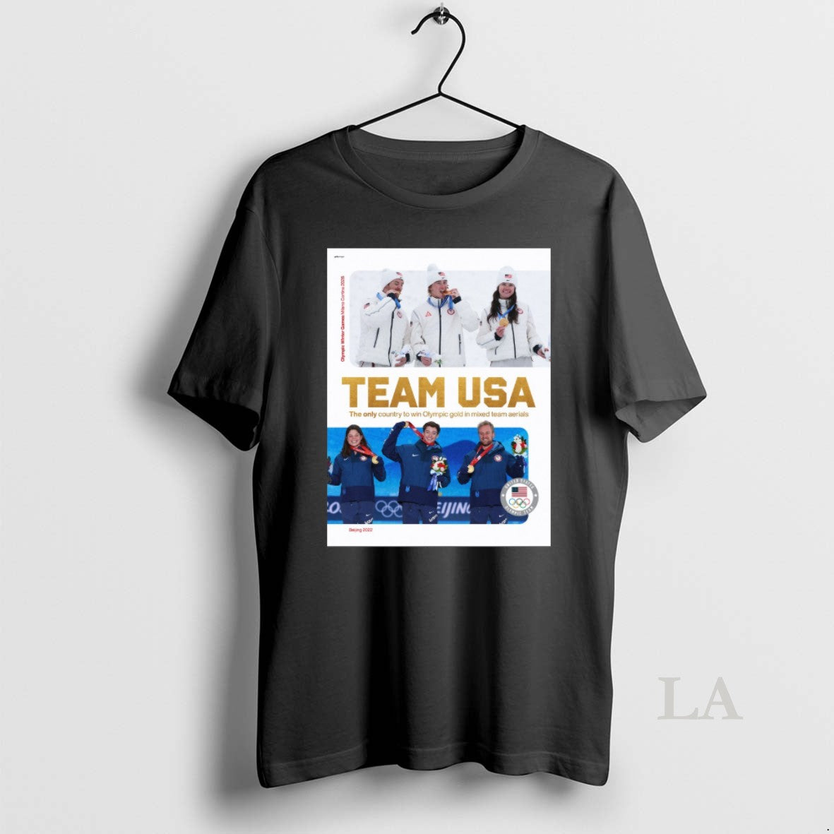 Original Team Usa The Only Country To Win Olympic Gold In Mixed Team Aerials Milano T-Shirts, Hoodie, Sweatshirt