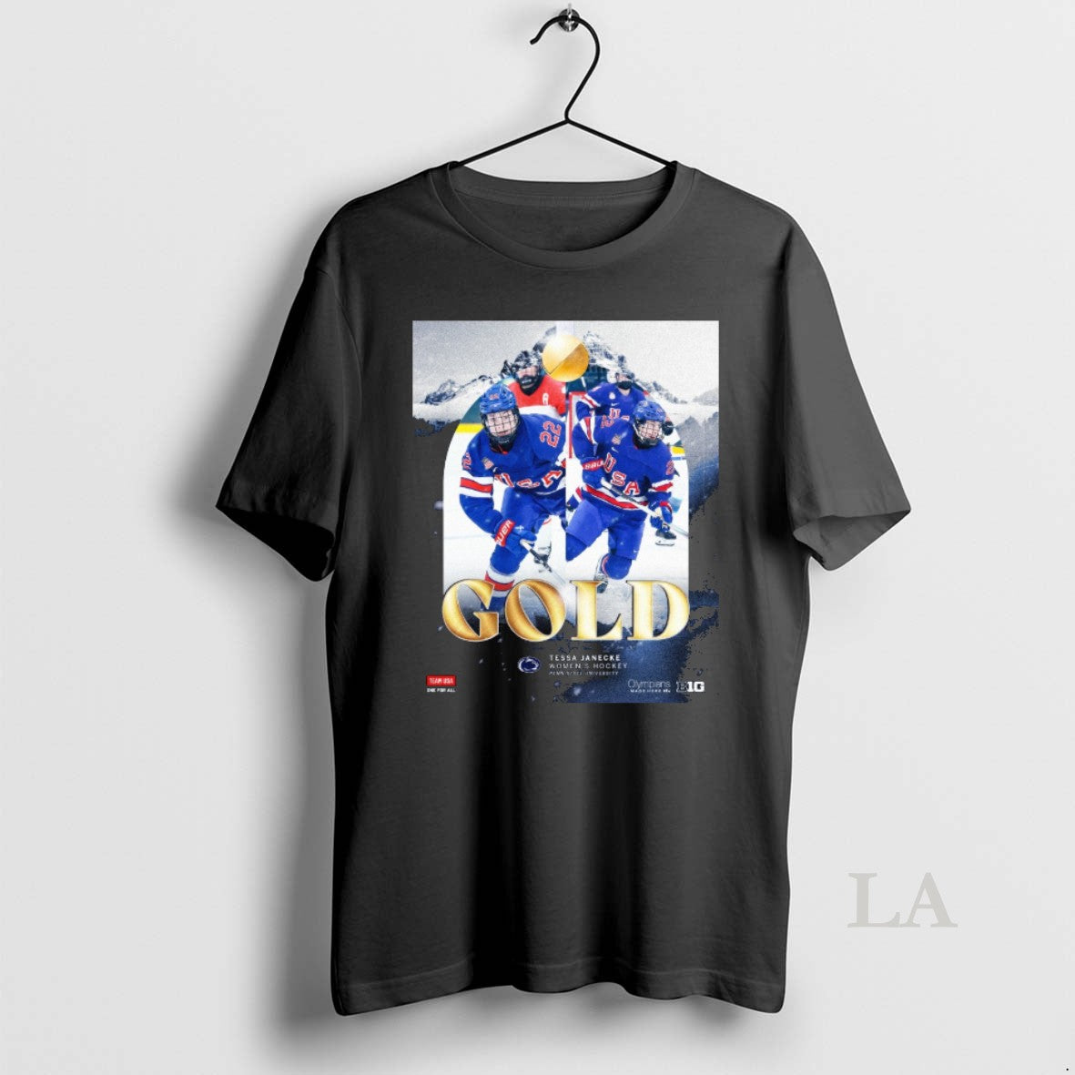 Original Tessa Janecker Womens Hockey Penn State University Gold Medalist T-Shirts, Hoodie, Sweatshirt | HypeDripTees.com