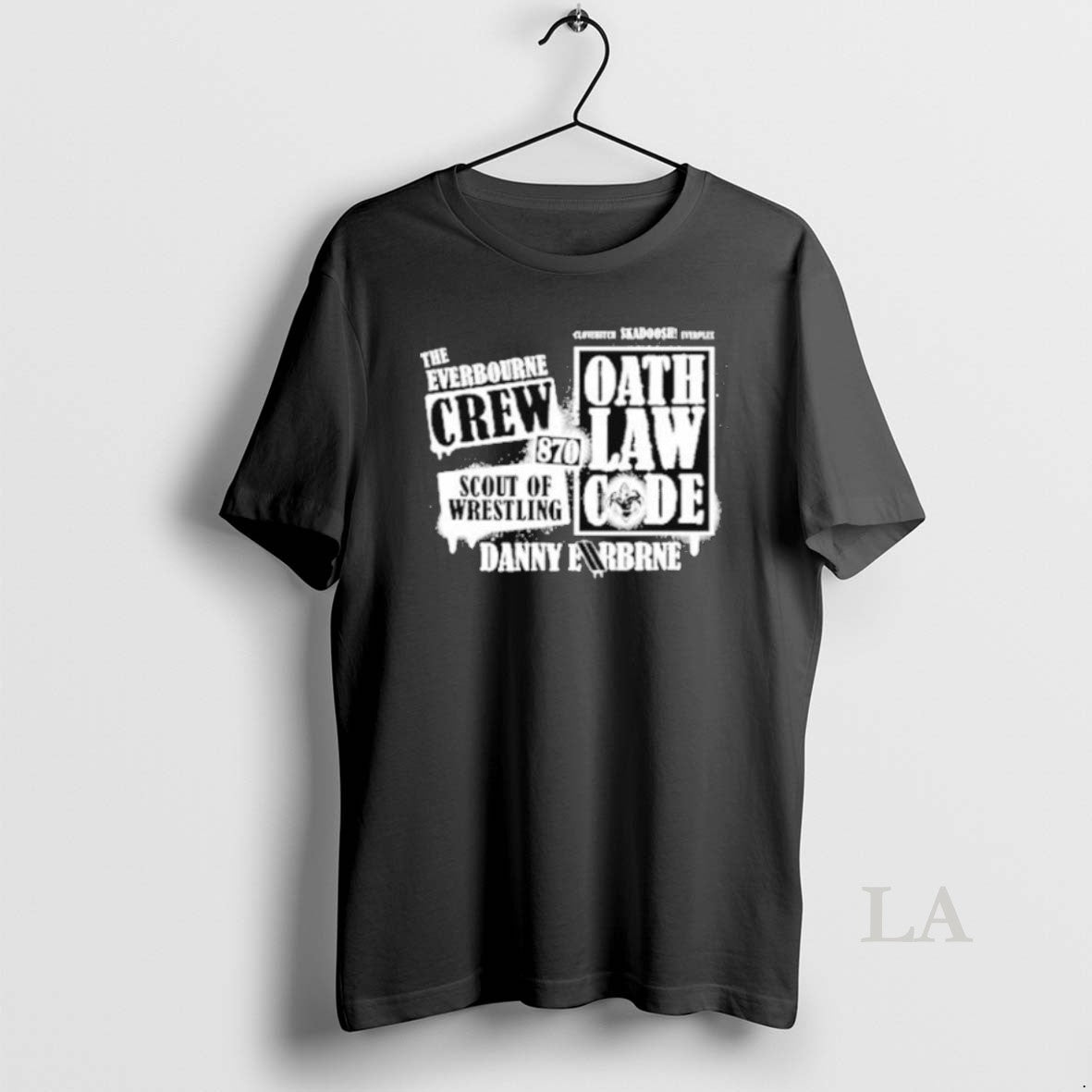 Original The Everbourne Crew 870 Scout Of Wrestling Oath Law Code Logo Collage Shirts