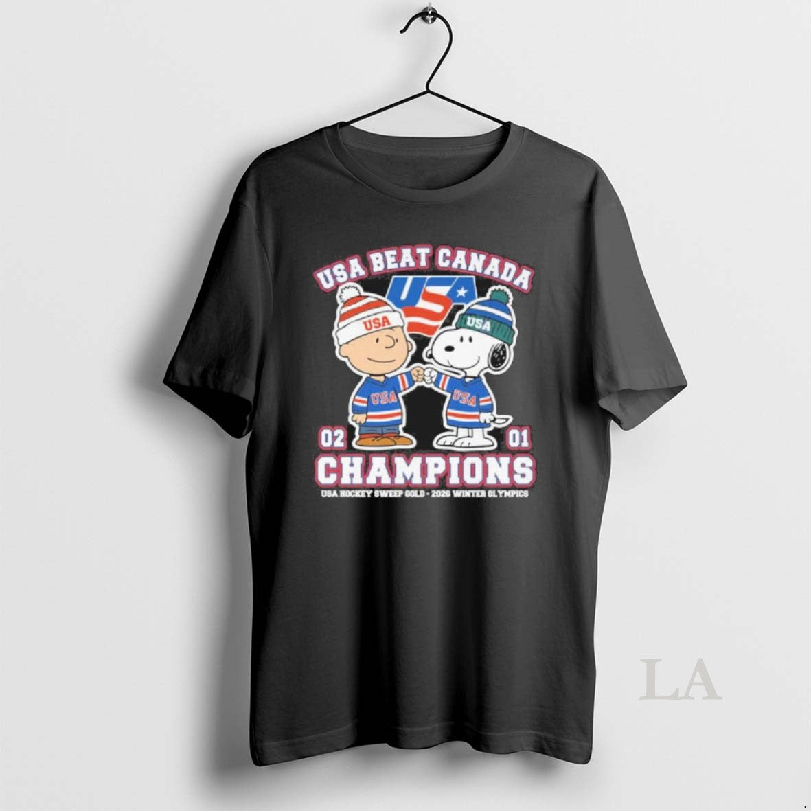 Original The Peanuts Fisbump Usa Beat Canada Hockey Champions T-Shirts, Hoodie, Sweatshirt | HypeDripTees.com