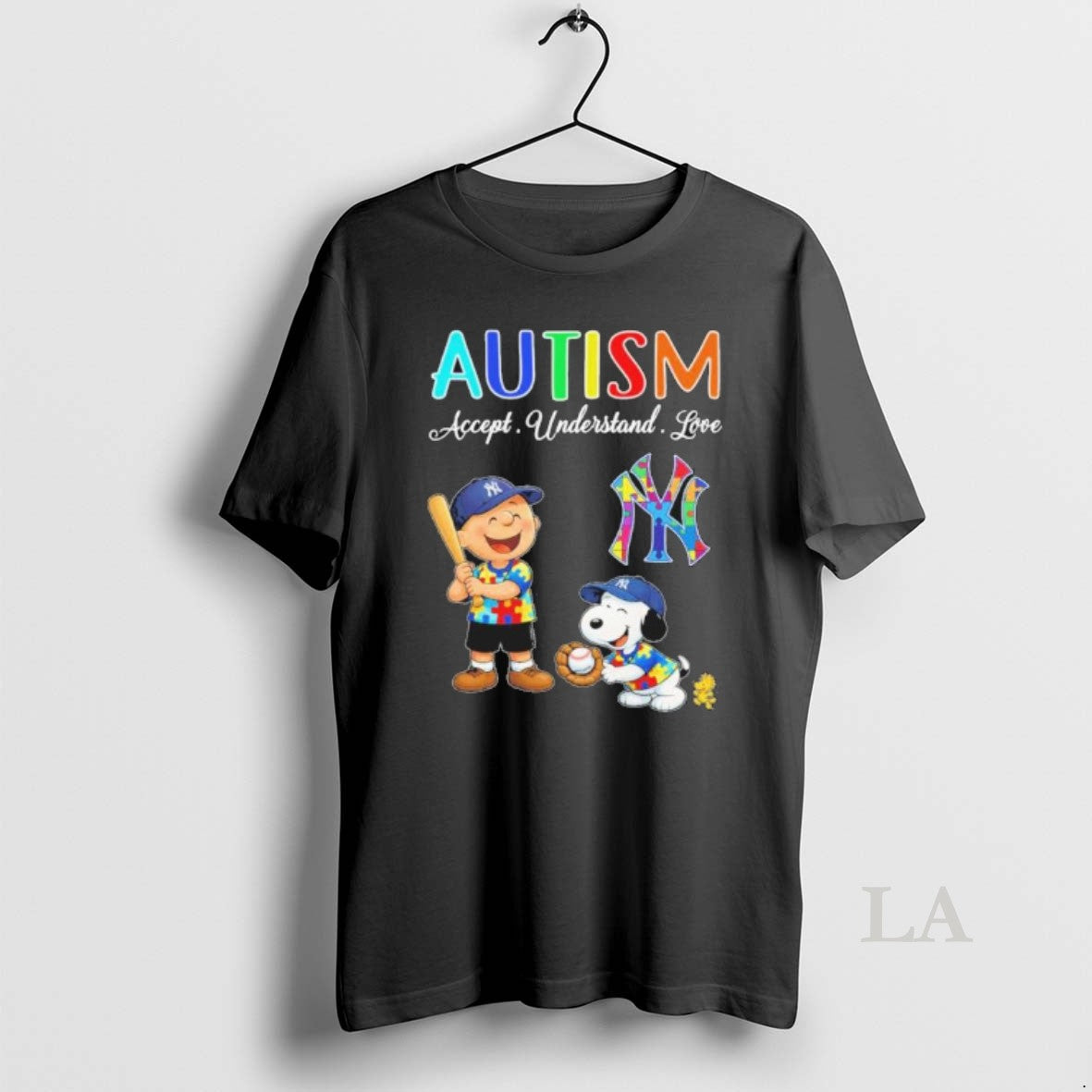 Original The Peanuts X New York Yankees Autism Accept Understand Love T-Shirts, Hoodie, Sweatshirt | HypeDripTees.com