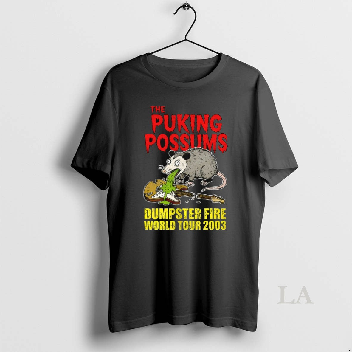 Original The Puking Possums Dumpster Fire World Tour 2003 T-Shirts, Hoodie, Sweatshirt | HypeDripTees.com