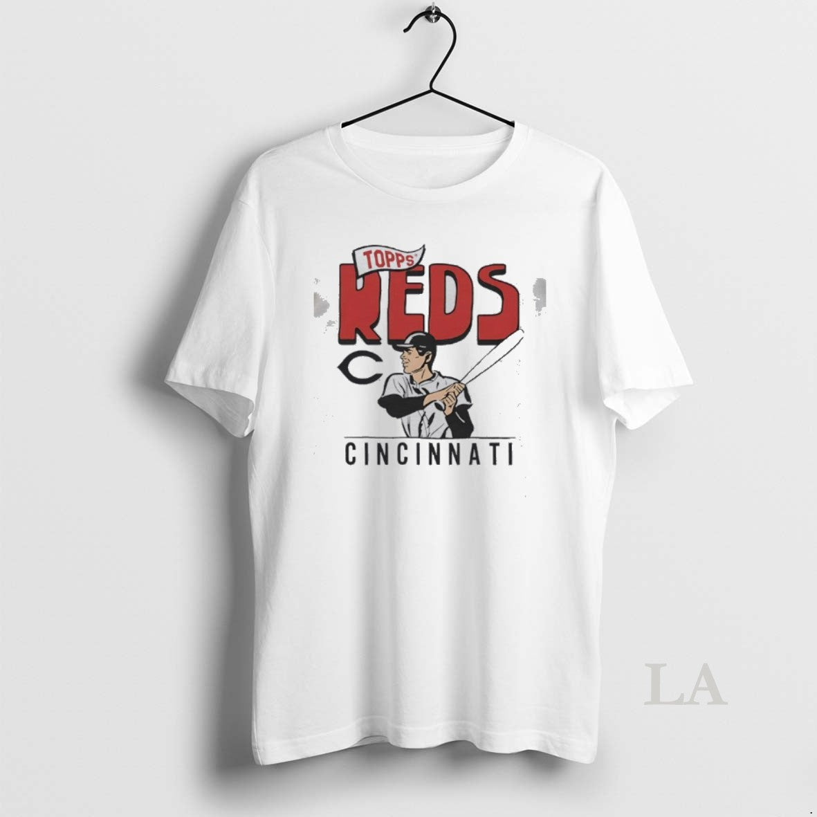 Original Topps Reds Cincinnati Batter Wishbone C Logo Graphic T-Shirts, Hoodie, Sweatshirt | HypeDripTees.com