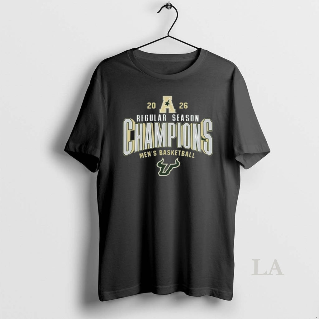 Original University Of South Florida Mens Basketball 2026 American Regular Season Champions