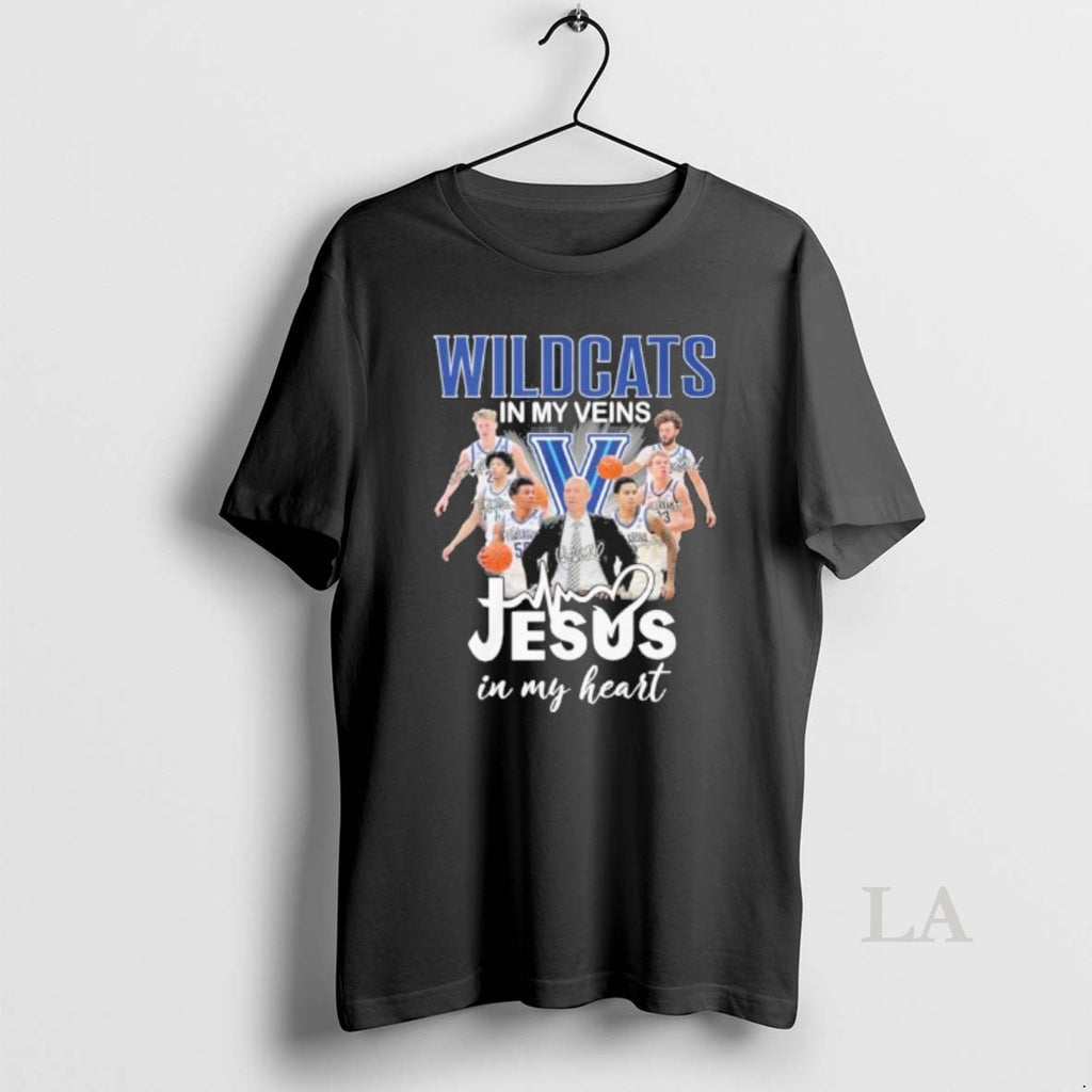 Original Villanova Wildcats Basketball In My Veins Jesus In My Heart