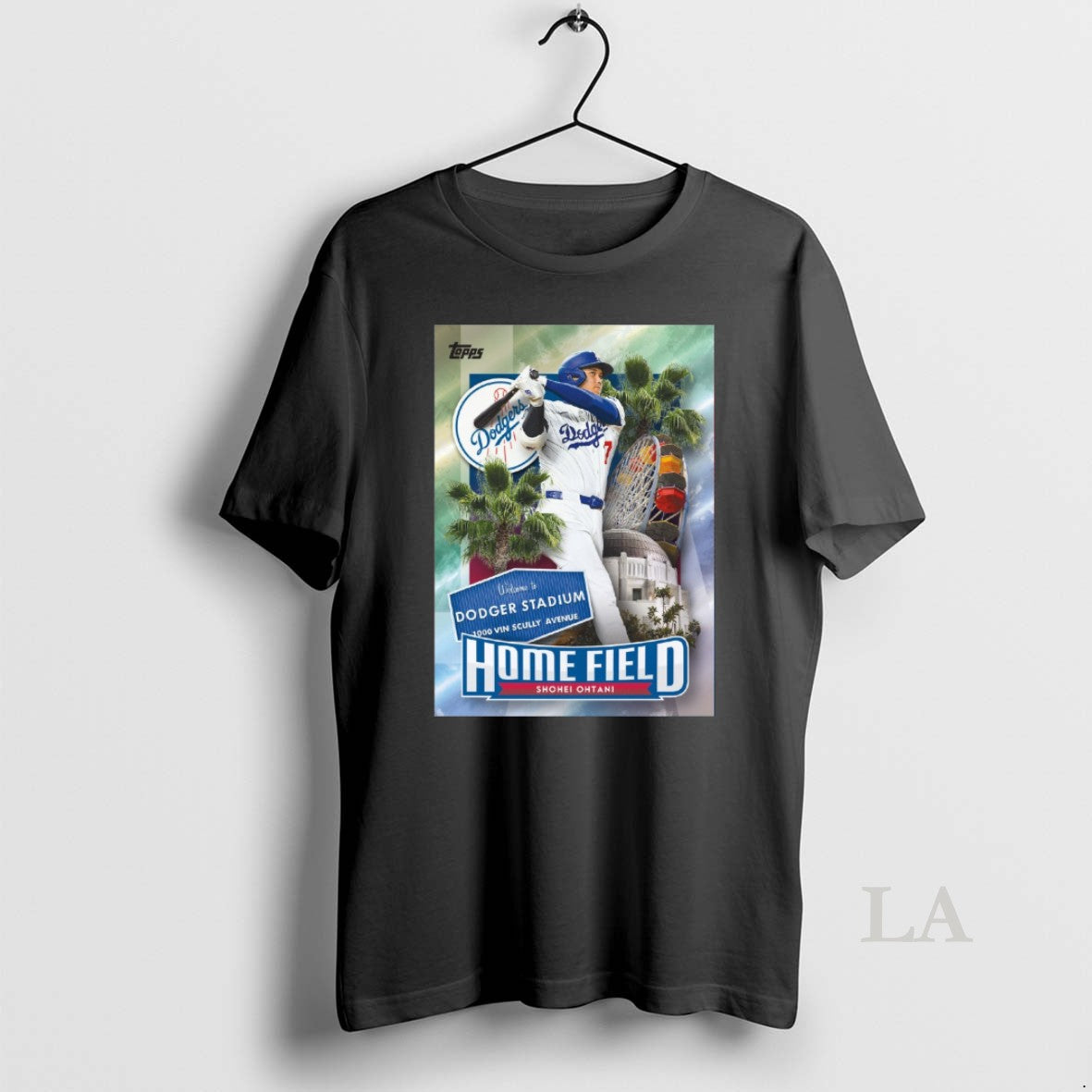 Original Welcome To Stadium Dodger Stadium 1000 Vin Scully Avenue Shohei Ohtani Home Field Topps T-Shirts, Hoodie, Sweatshirt