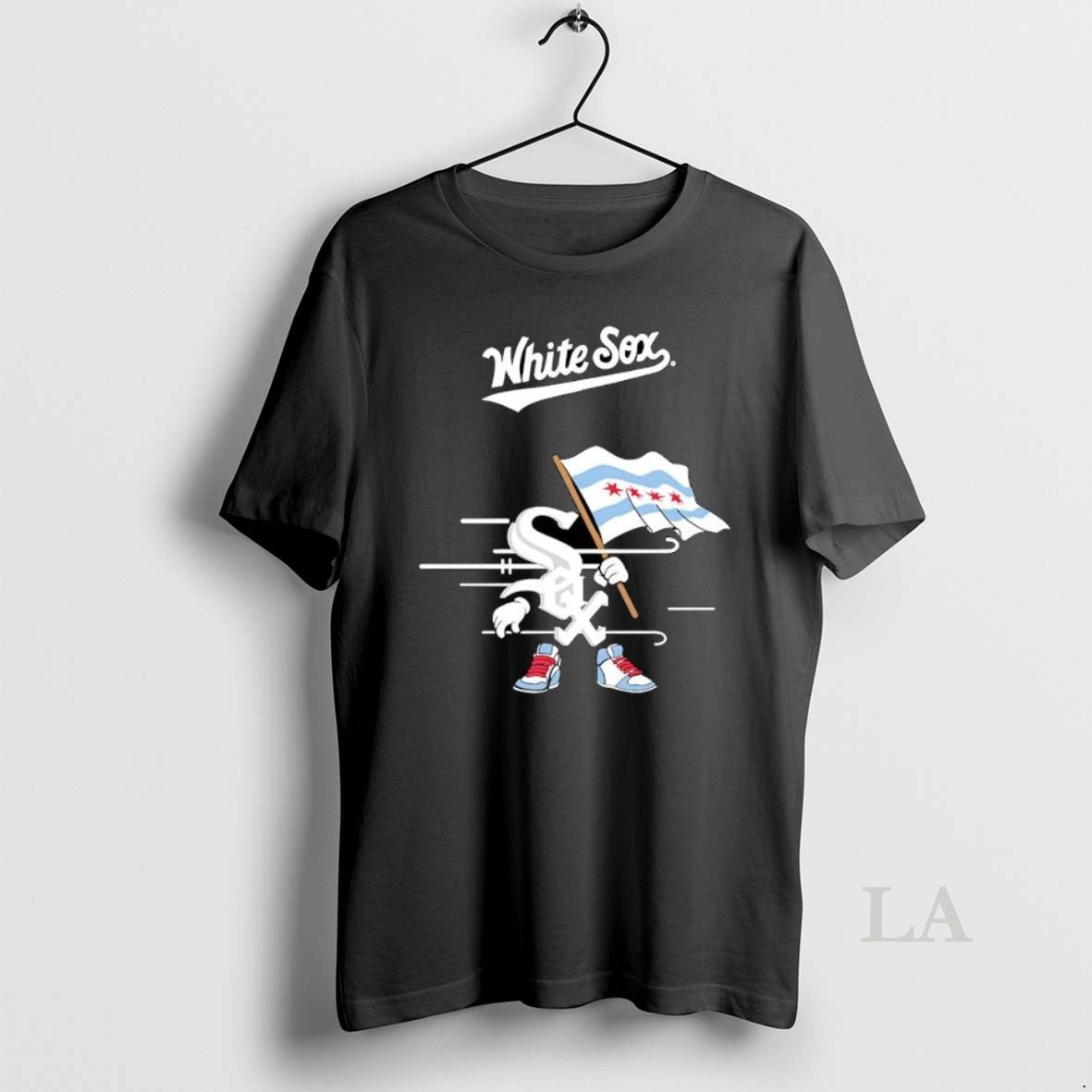 Original White Sox Mascot Holding Chicago Flag T-Shirts, Hoodie, Sweatshirt | HypeDripTees.com